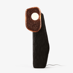 TC Sculptural Floor Lamp in Metal and Fiberglass for Modern Interiors