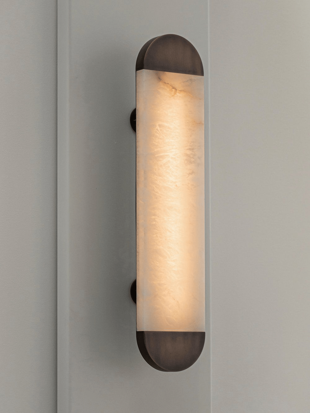Ghost Alabaster Wall Sconce in Bronze – Handcrafted LED Wall Light