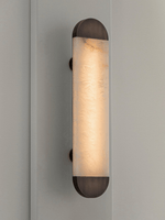 Ghost Alabaster Wall Sconce in Bronze – Handcrafted LED Wall Light