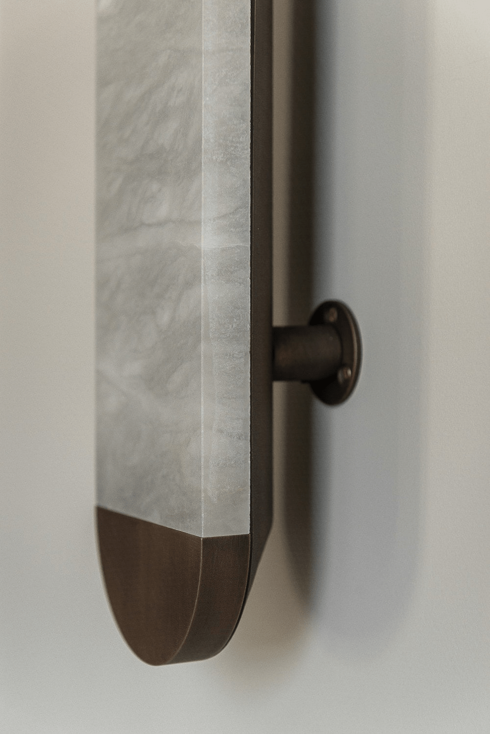 Ghost Alabaster Wall Sconce in Bronze – Handcrafted LED Wall Light