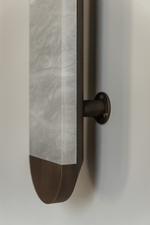 Ghost Alabaster Wall Sconce in Bronze – Handcrafted LED Wall Light