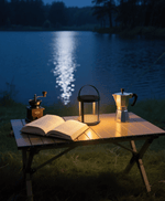 Nuvoro Portable LED Lantern for Outdoor & Indoor Use, Rechargeable Table Lamp