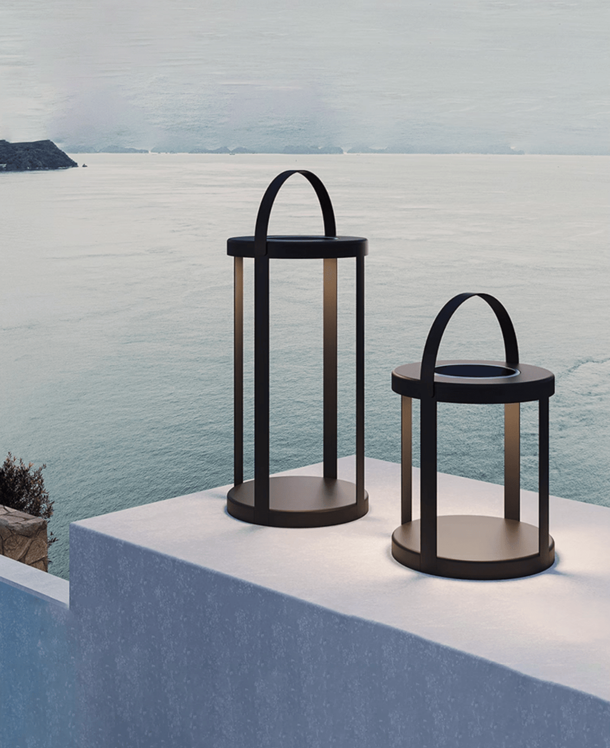 Nuvoro Portable LED Lantern for Outdoor & Indoor Use, Rechargeable Table Lamp