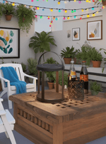 Nuvoro Portable LED Lantern for Outdoor & Indoor Use, Rechargeable Table Lamp