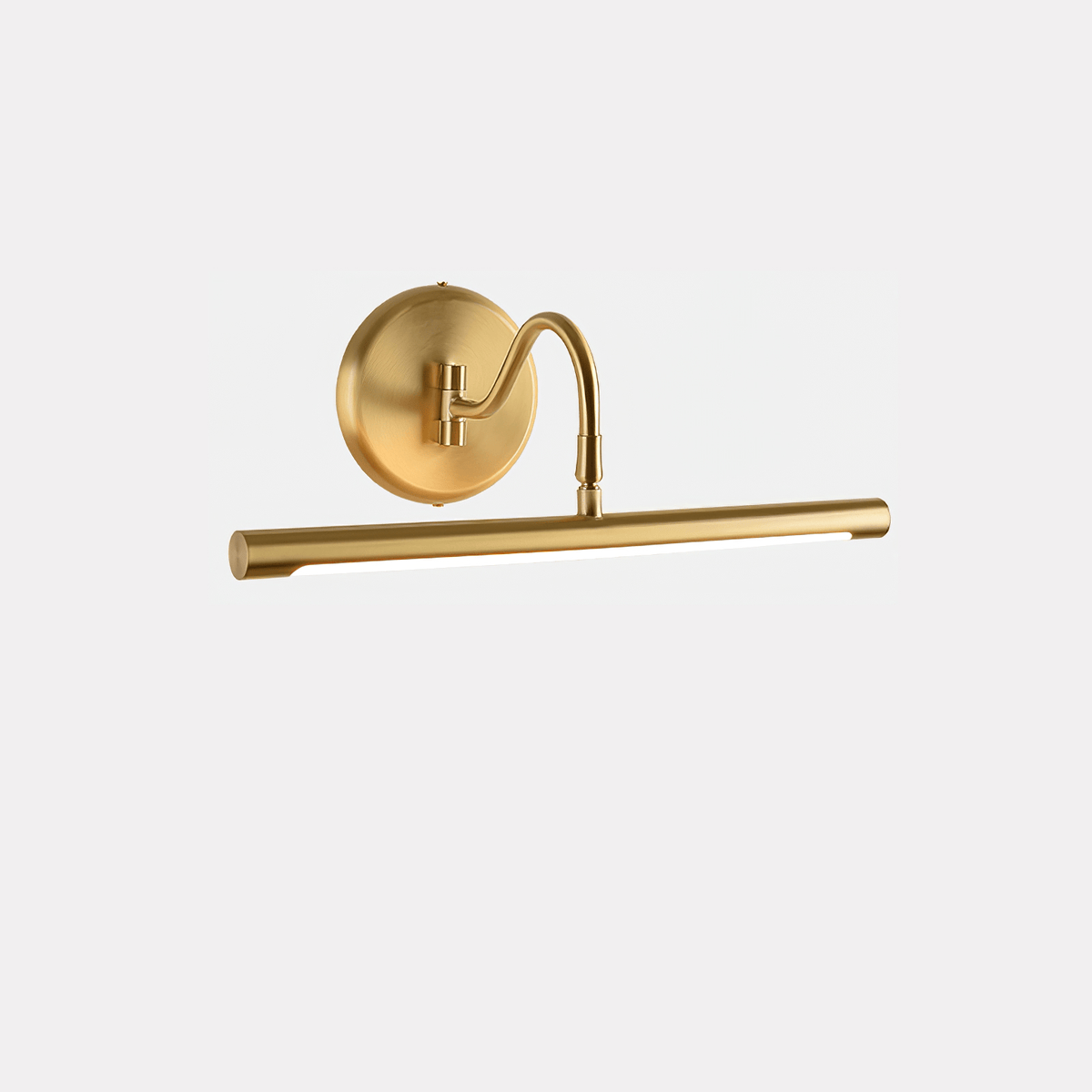 Gildra Arc Vanity Wall Light in Brushed Gold with Integrated LED