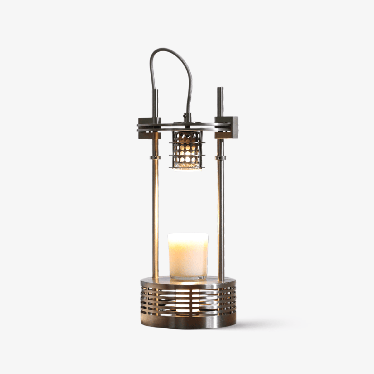 Aurosteel Aroma Table Lamp – Stainless Steel Melting Wax Lamp for Ambient Interiors