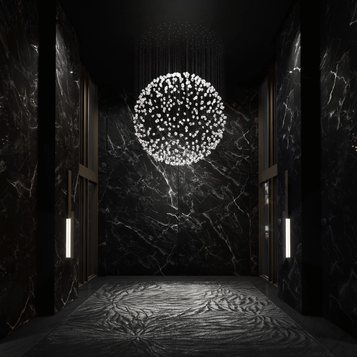 Raw Crystal Chandelier | Customizable Designer Pendant Light