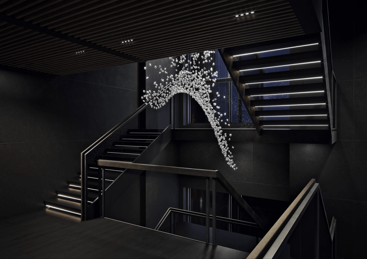 Raw Crystal Chandelier | Customizable Designer Pendant Light