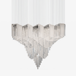 Diamond Cloud Crystal LED Chandelier, Modern Geometric Pendant Light for Dining Room and Hotel