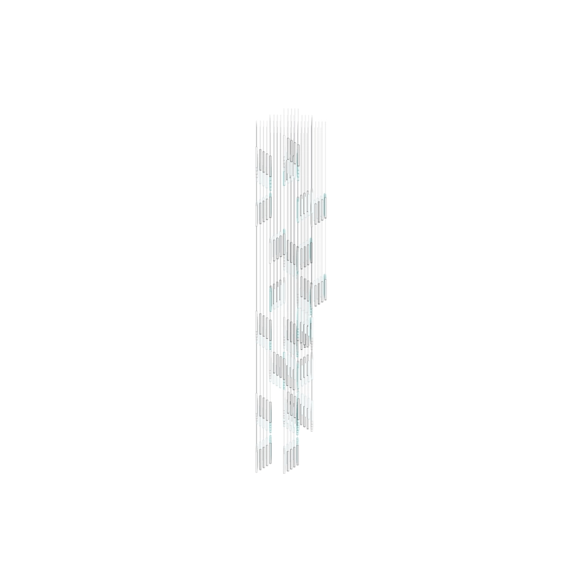 Diamond Cloud Crystal LED Chandelier, Modern Geometric Pendant Light for Dining Room and Hotel