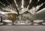 Diamond Cloud Crystal LED Chandelier, Modern Geometric Pendant Light for Dining Room and Hotel
