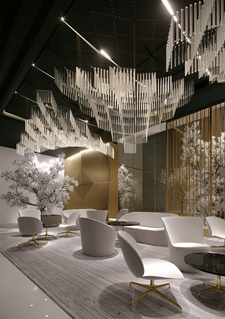Diamond Cloud Crystal LED Chandelier, Modern Geometric Pendant Light for Dining Room and Hotel