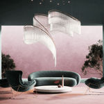 Rivella Cascade Fringe Chandelier — Crystal Glass & Gold LED Pendant Light