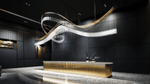 Rivella Cascade Fringe Chandelier — Crystal Glass & Gold LED Pendant Light