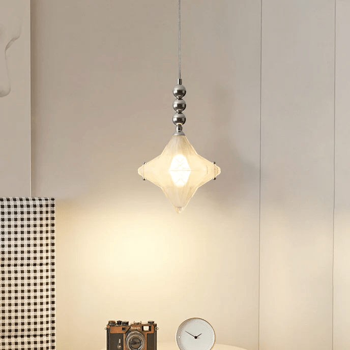 Lyra Star Pendant Light – Modern Glass Chandelier for Dining Room & Entryway