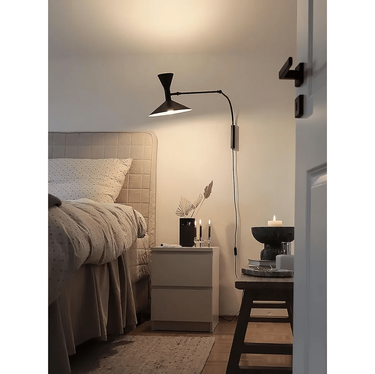 Marseille Adjustable Plug-in Wall Sconce with Swivel Arm