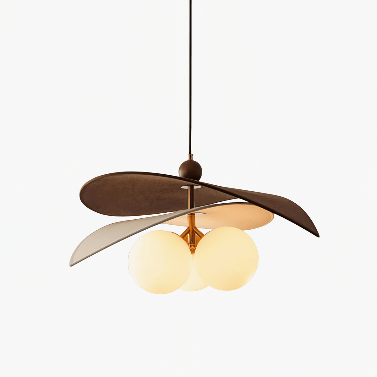 Terra Bloom Sculptural Pendant Light with Layered Shades