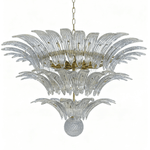 Palm Grove Glass Chandelier – Handcrafted Murano-Style Pendant Light for Dining & Living Rooms
