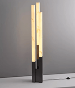 Callisto Alabaster Floor Lamp – Sculptural LED Brass Floor Light