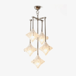 Elowen Prism Star Chandelier – Modern Glass Pendant Light for Dining & Living Rooms