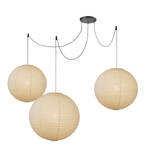 Handmade Mulberry Paper Pendant Light – Mid-Century Modern Washi Shade