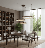 Celestial Orbit Travertine Chandelier – Modern Natural Stone Pendant Light