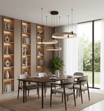 Celestial Orbit Travertine Chandelier – Modern Natural Stone Pendant Light