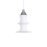 Tiered Column Pendant Light – Modern Layered Fabric & Metal Hanging Lamp