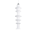 Tiered Column Pendant Light – Modern Layered Fabric & Metal Hanging Lamp