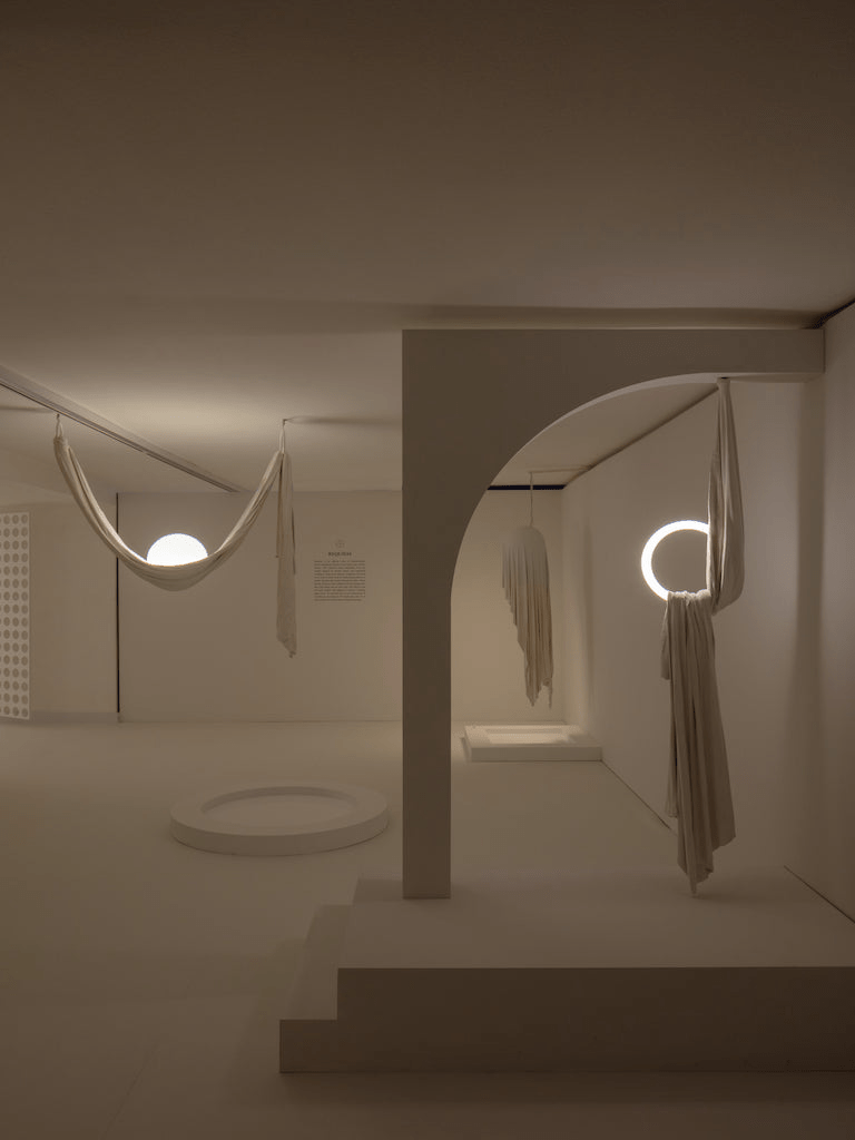 Hammock Fabric Pendant Light – Sculptural Designer Ceiling Lamp
