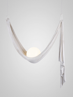 Hammock Fabric Pendant Light – Sculptural Designer Ceiling Lamp