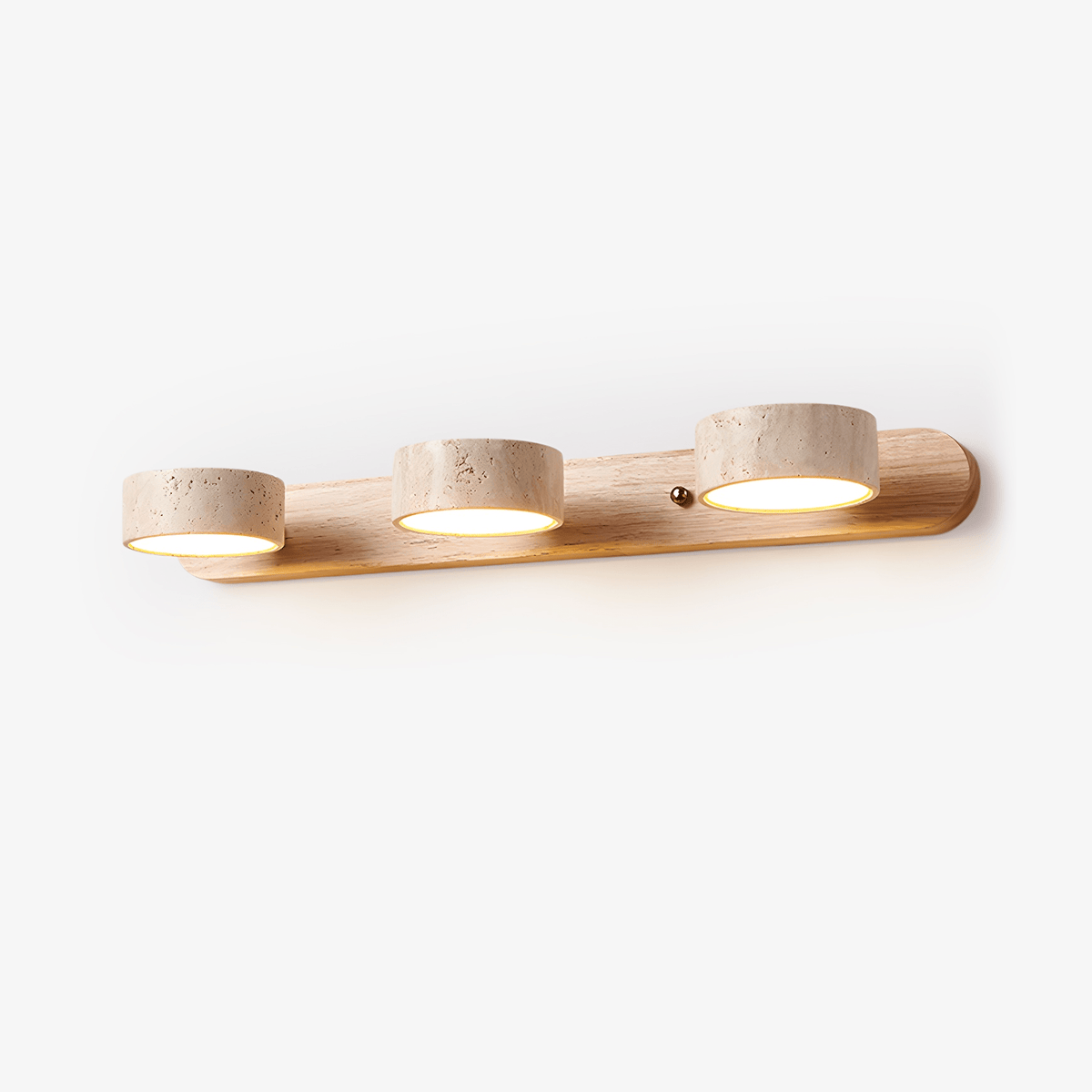 Travertine Duo Cordless LED Wall Sconce with Touch Dimming