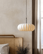 Lantern Silk Pendant Light – Modern Designer Hanging Lamp for Dining & Living