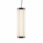Hexagonal Glass Pendant Light with Integrated LED, Modern Minimalist Ceiling Lamp