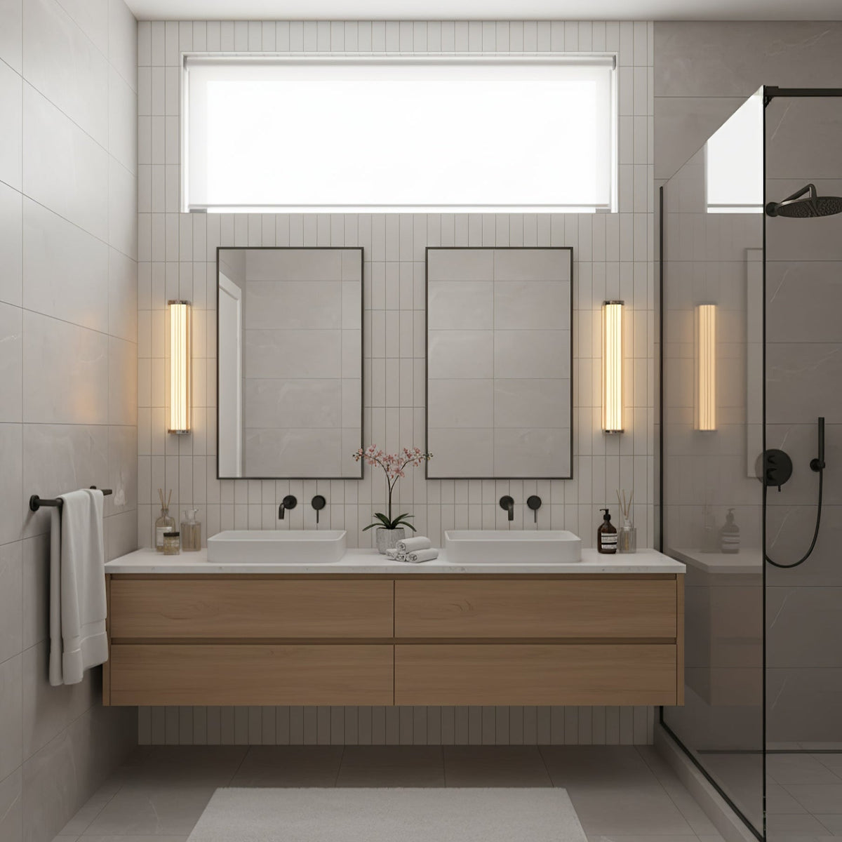 Hexagonal Glass LED Wall Sconce | Modern Minimalist Wall Lighting