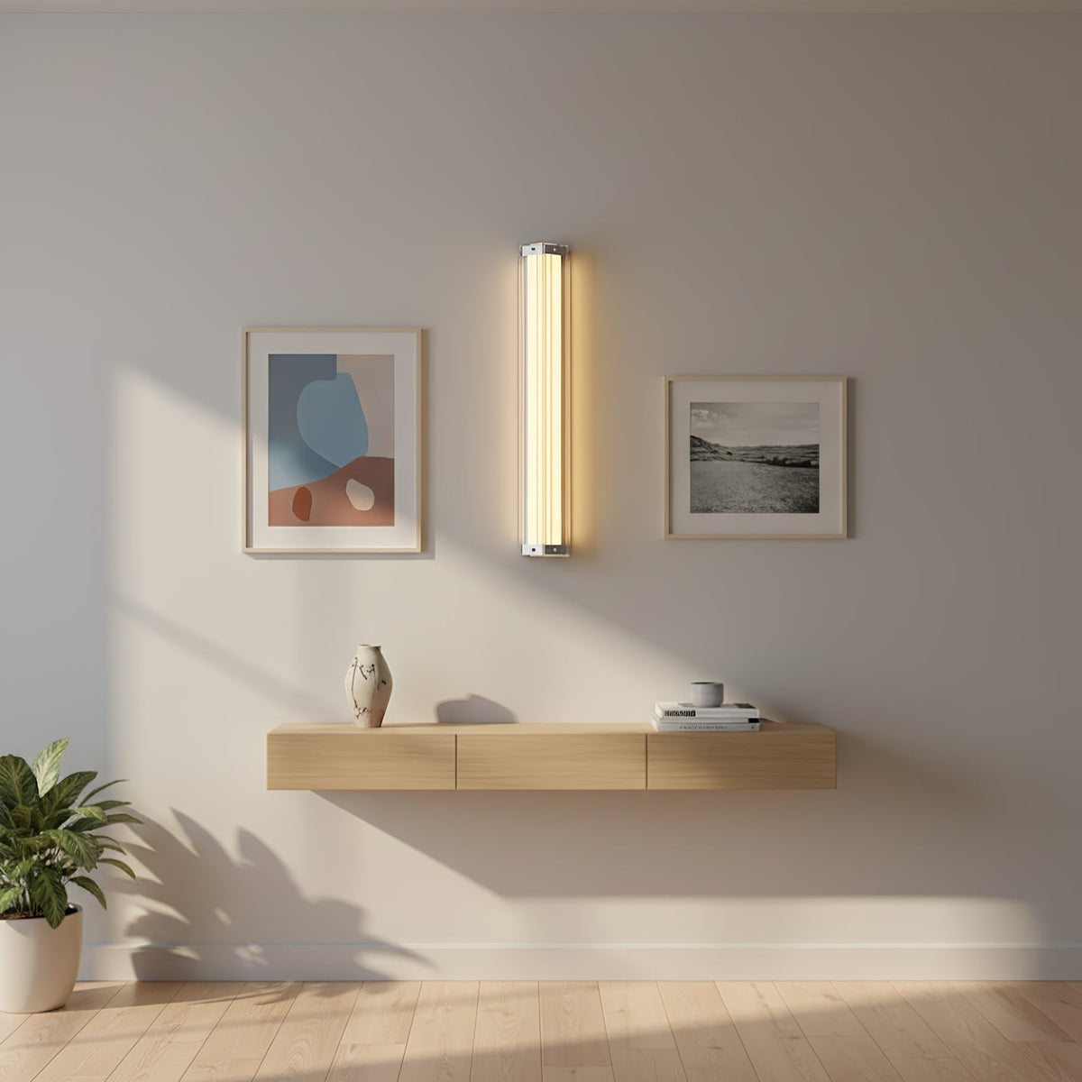 Hexagonal Glass LED Wall Sconce | Modern Minimalist Wall Lighting