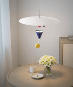 Kinetic Pendant Light – Modern Art Deco Sculptural LED Chandelier