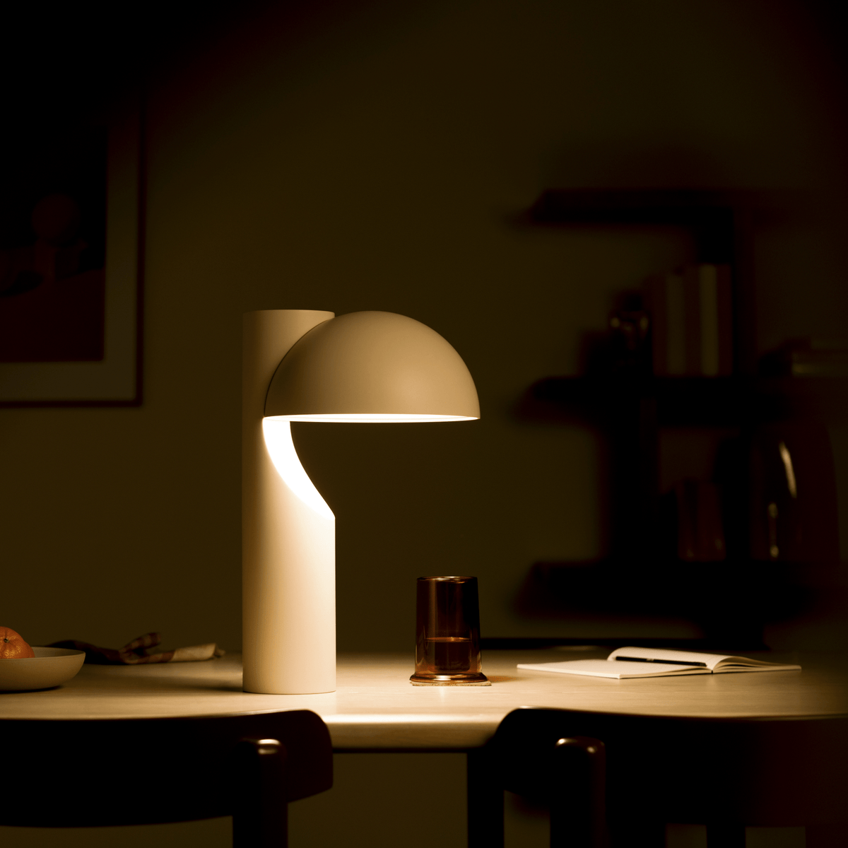 Arcora Minimalist LED Table Lamp with Arched Dome Shade