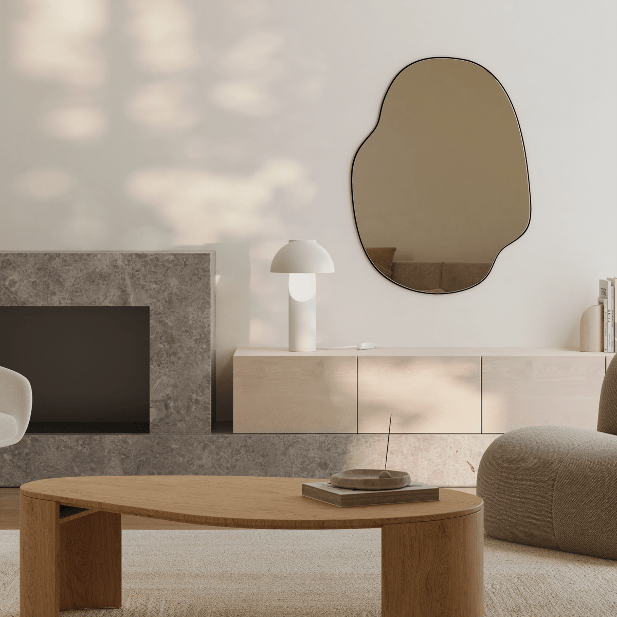 Arcora Minimalist LED Table Lamp with Arched Dome Shade