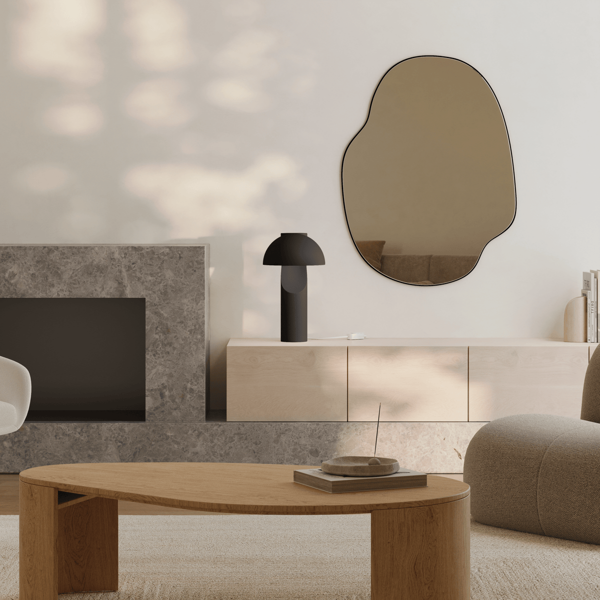 Arcora Minimalist LED Table Lamp with Arched Dome Shade