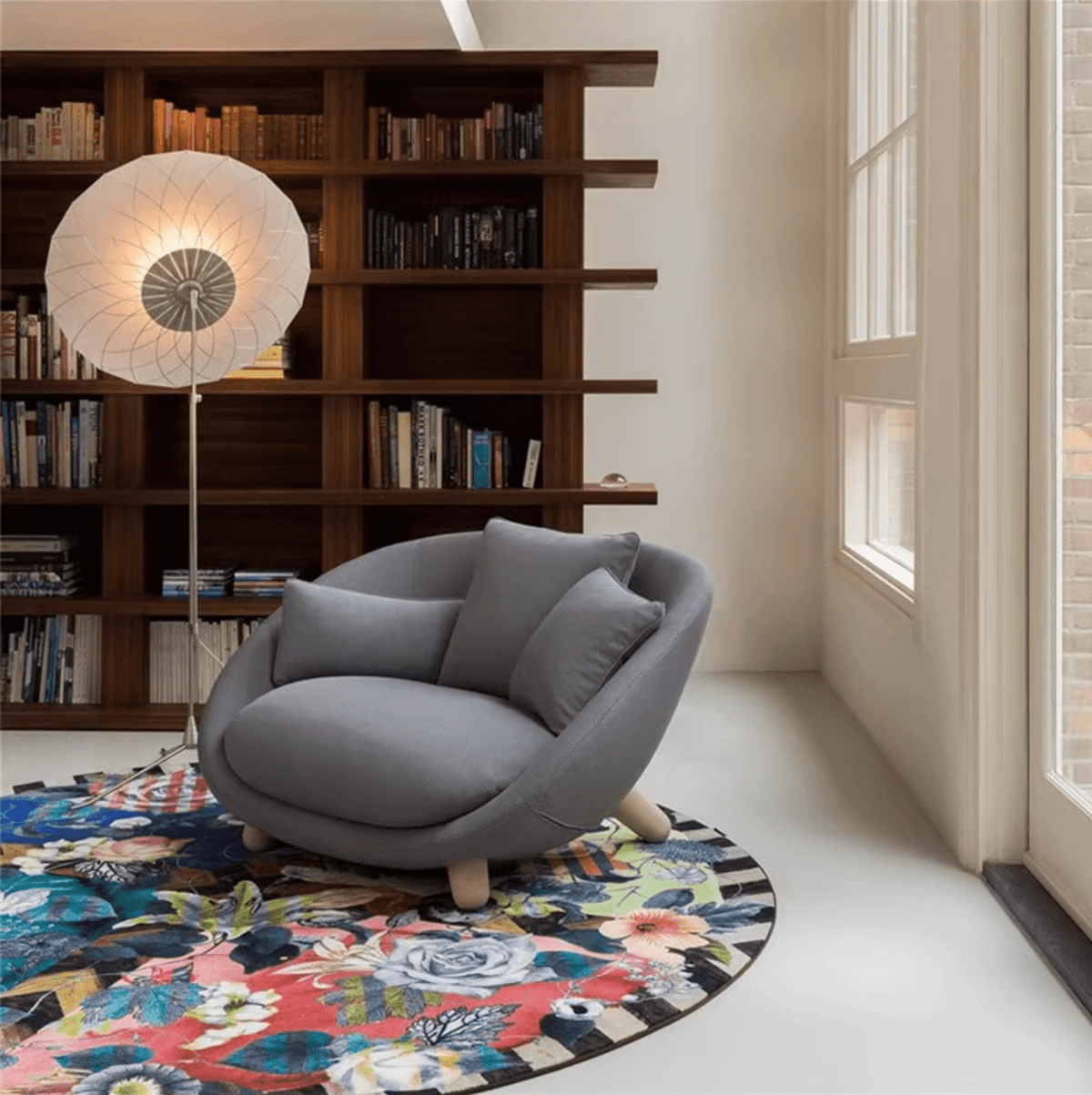 Radiant Bloom LED Floor Lamp – Modern Floral Design for Living Room & Bedroom
