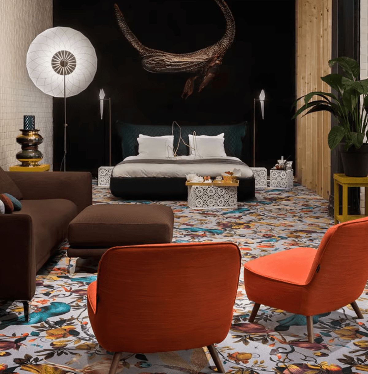 Radiant Bloom LED Floor Lamp – Modern Floral Design for Living Room & Bedroom