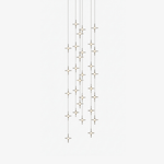 Starfall Staircase Chandelier – Modern Crystal Pendant Light for Contemporary Interiors