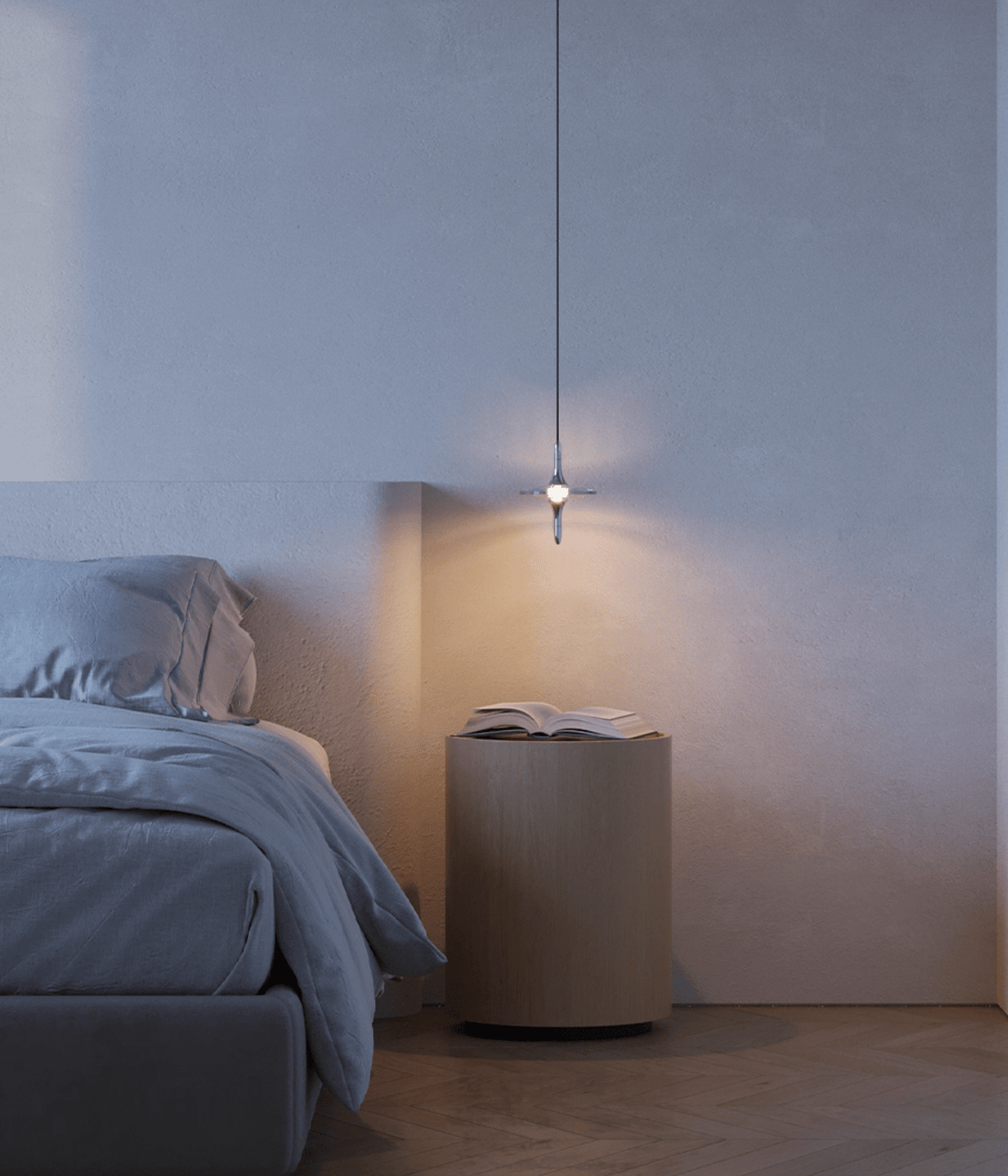 Starfall Staircase Chandelier – Modern Crystal Pendant Light for Contemporary Interiors