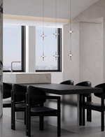 Starfall Staircase Chandelier – Modern Crystal Pendant Light for Contemporary Interiors