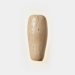 Earthy Stone Wall Sconce in Yellow Travertine – Modern Organic Lighting