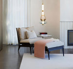 Artisan Glass Bead Linear Pendant Light for Modern Interiors