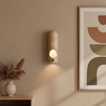 Travertine Oval Wall Sconce – Modern Natural Stone Lighting