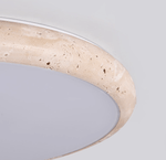Travertine Disk LED Flush Mount Ceiling Light for Modern Interiors