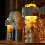 Quava Jade Table Lamp – Natural Stone Sculptural Lighting for Modern Interiors